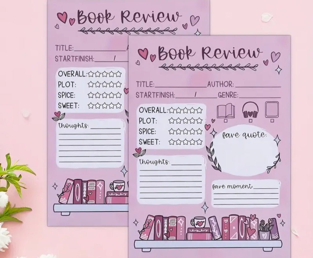 Book Review Sheets